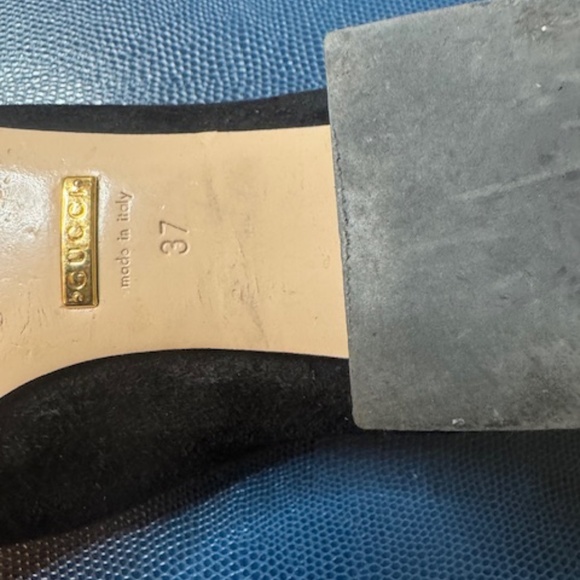 Gucci Marmont Kiltie Loafers, black suede, size 37 - Picture 4 of 4